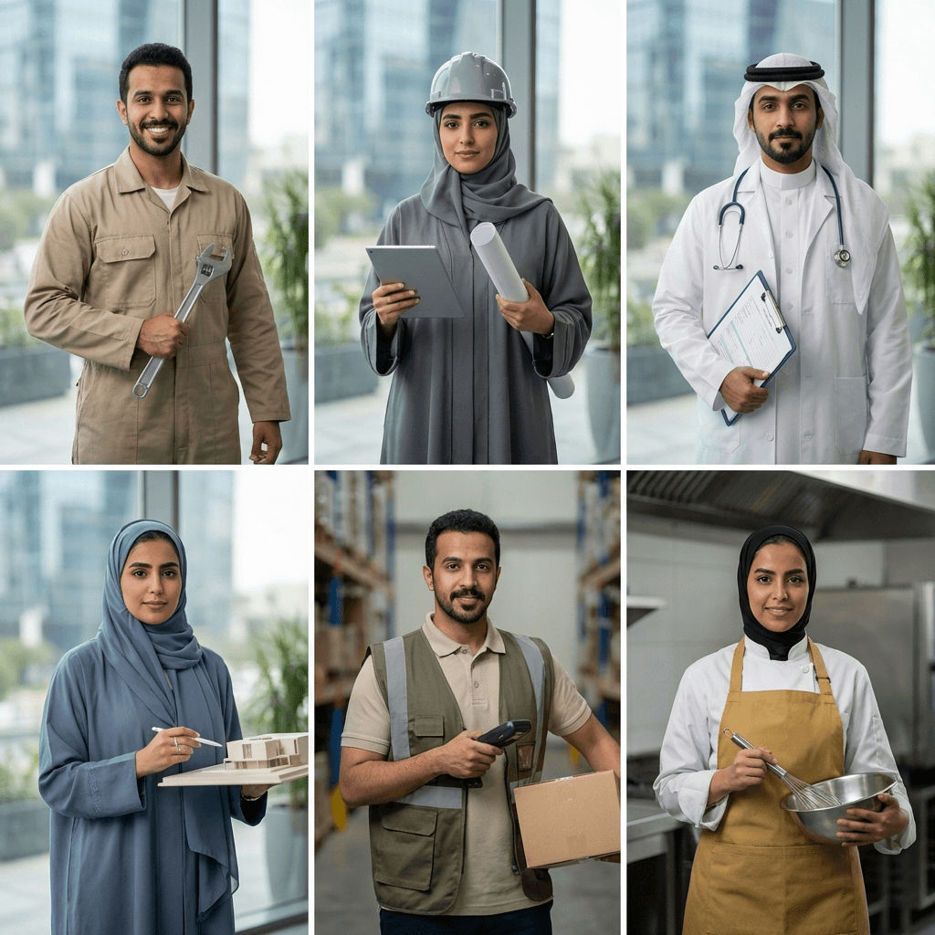 Iraqi plumber working in Baghdad